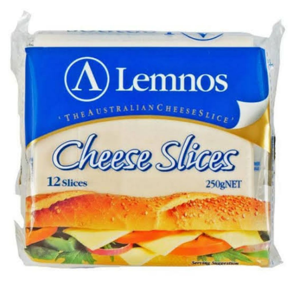 

keju cheddar Lemnos Regular Cheese Slices 250Gr