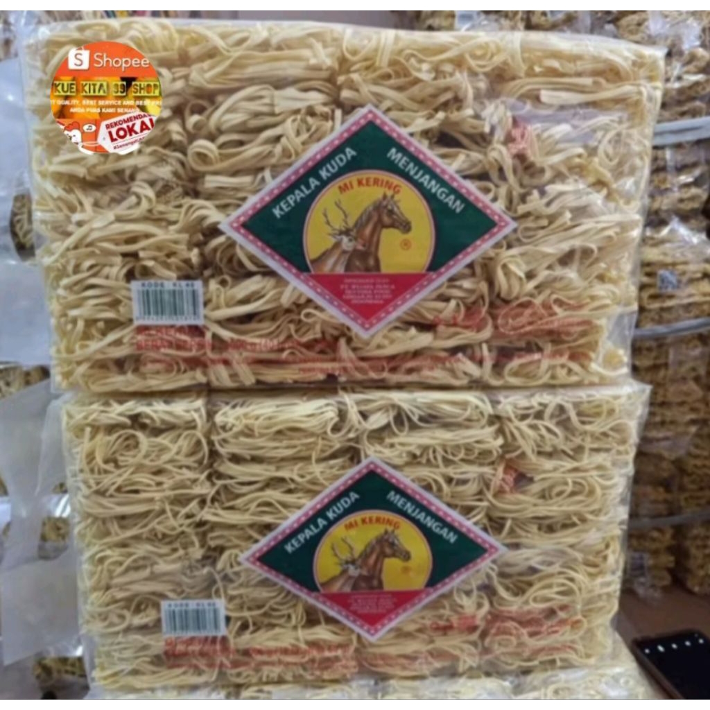 

MIE KERITING KECIL BULAT CAP MENJANGAN KEPALA KUDA 2000gr (isi : 40 keping)