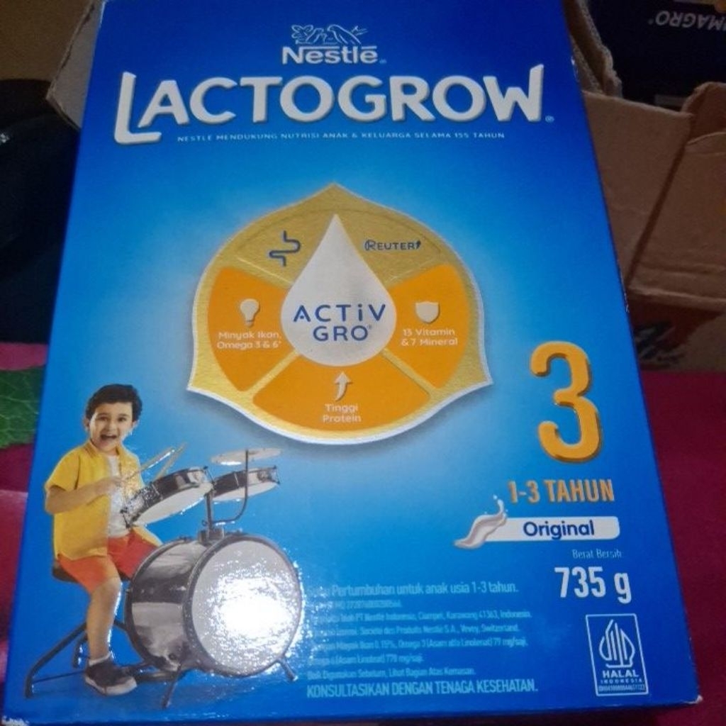 

LACTOGROW 3 ORIGINAL 735 GR EXPIRED NOV 25