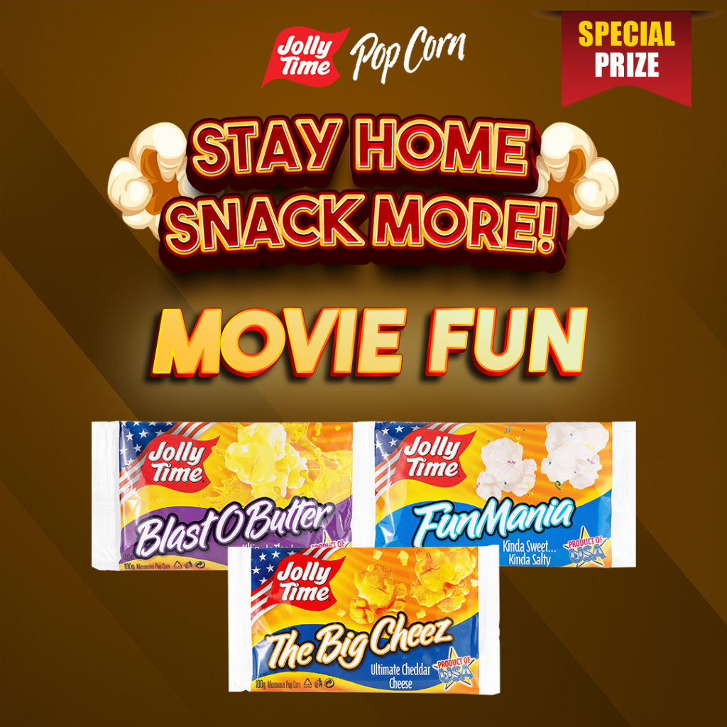 

Jolly Time Mircowave Popcorn - Paket Stay Home Snack More (3PCS)