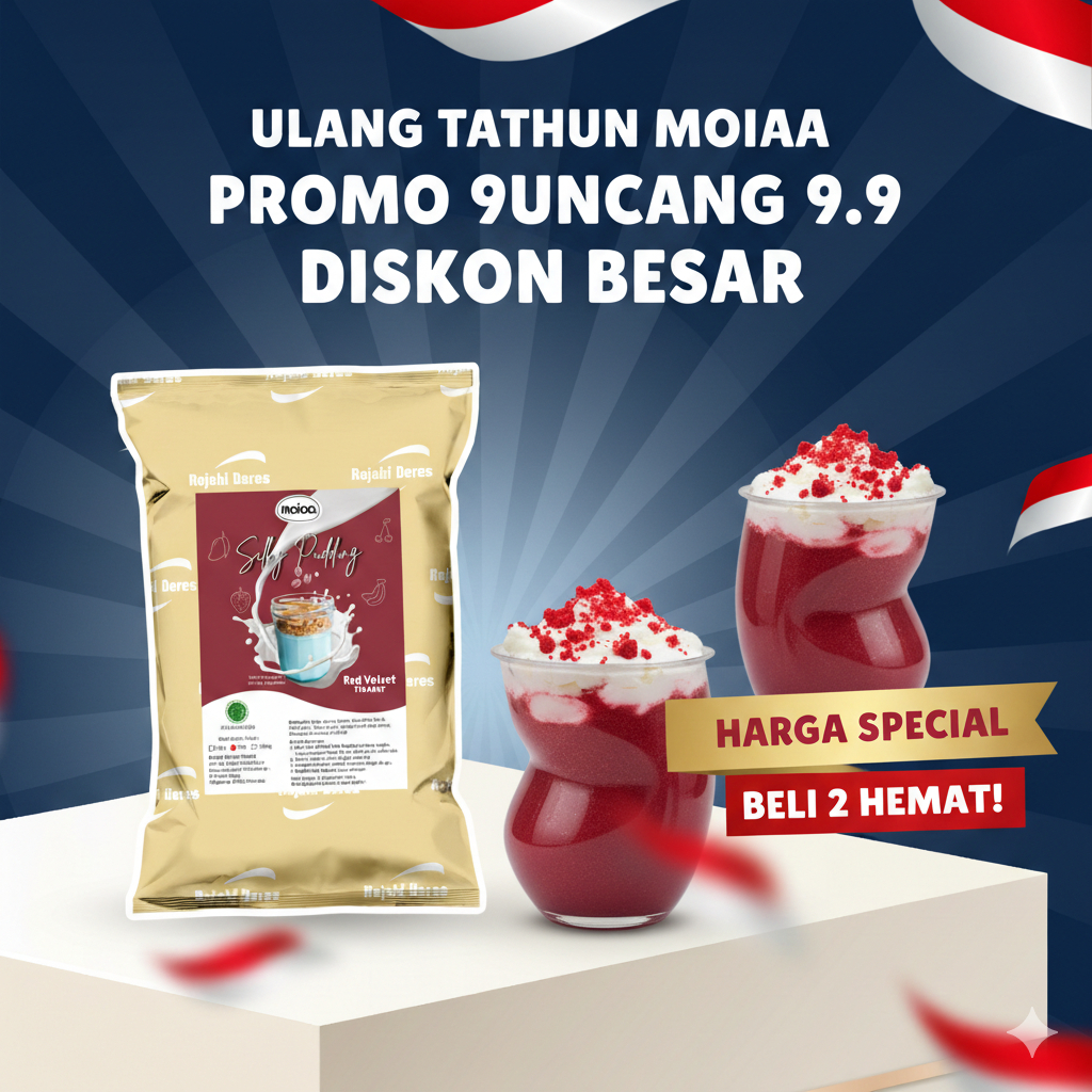 

Bubuk Premix Silky Pudding Powder semua Rasa 500 Gram Puyo - MOIAA