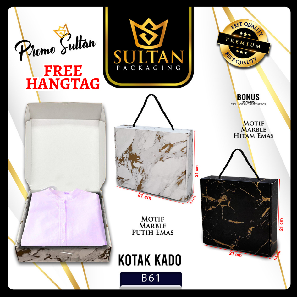 

Box Hampers - Box Kado - Kotak Kado Baju - Box Marble - Gift Box - Packaging - B61