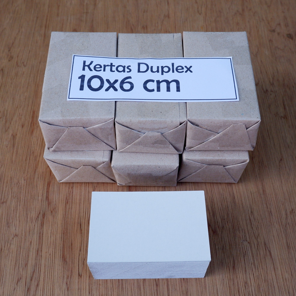 

Kertas duplex 10x6 cm
