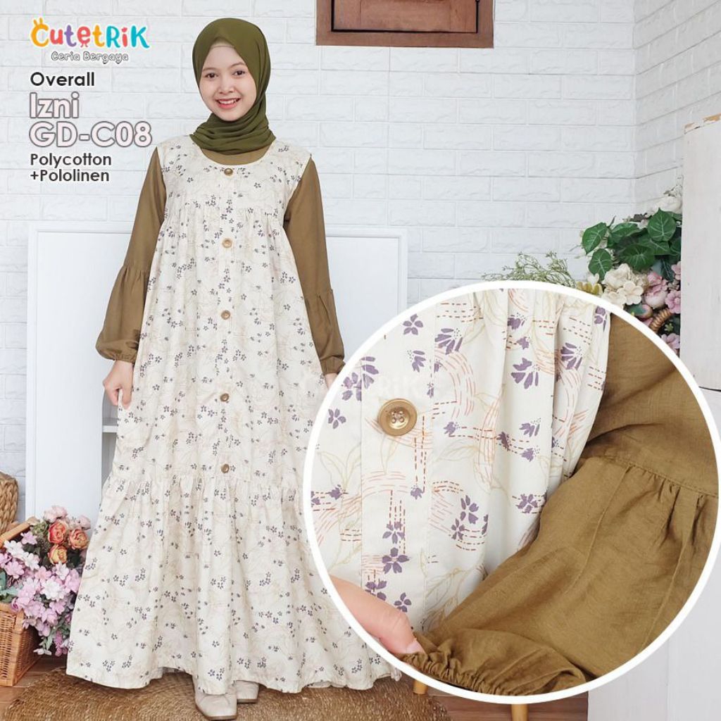 Baju Gamis Overall Anak Remaja By Cutetrik