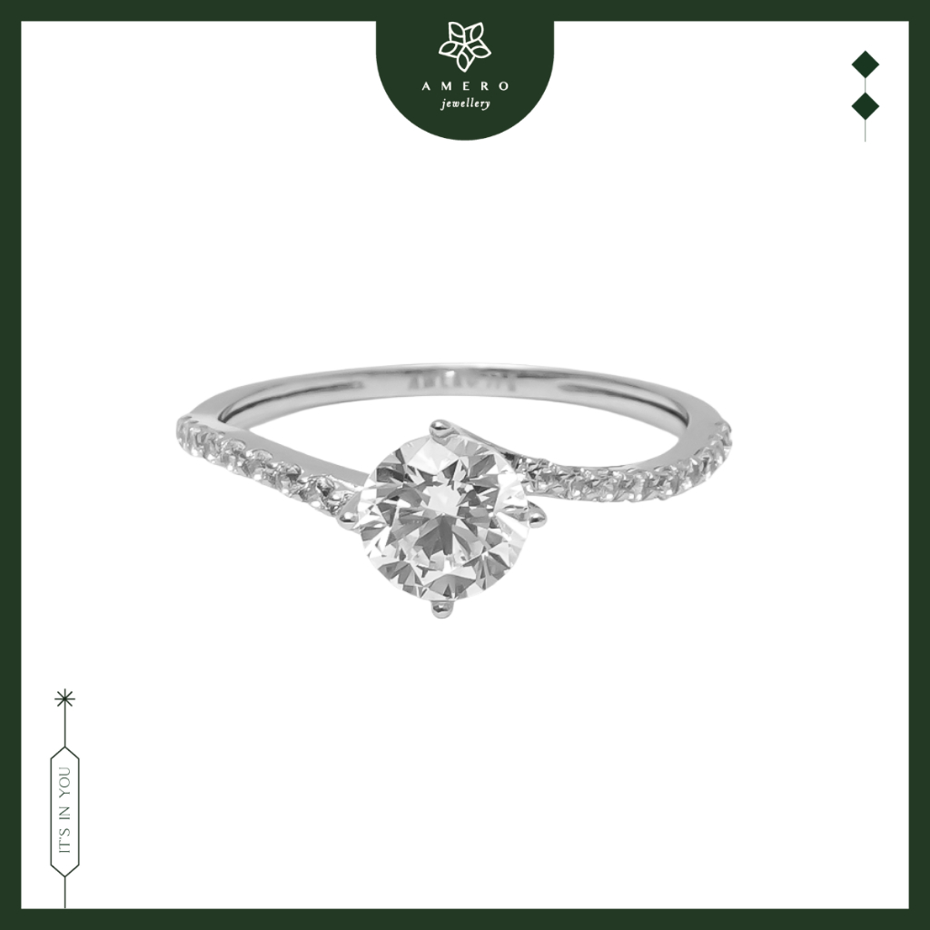 Cincin Emas 17K Diamora DR-47 Amero Jewellery