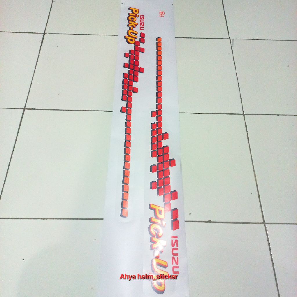 Sticker striping mobil Isuzu Phanter pickup transparan LIS ISUZU PHANTER BAK