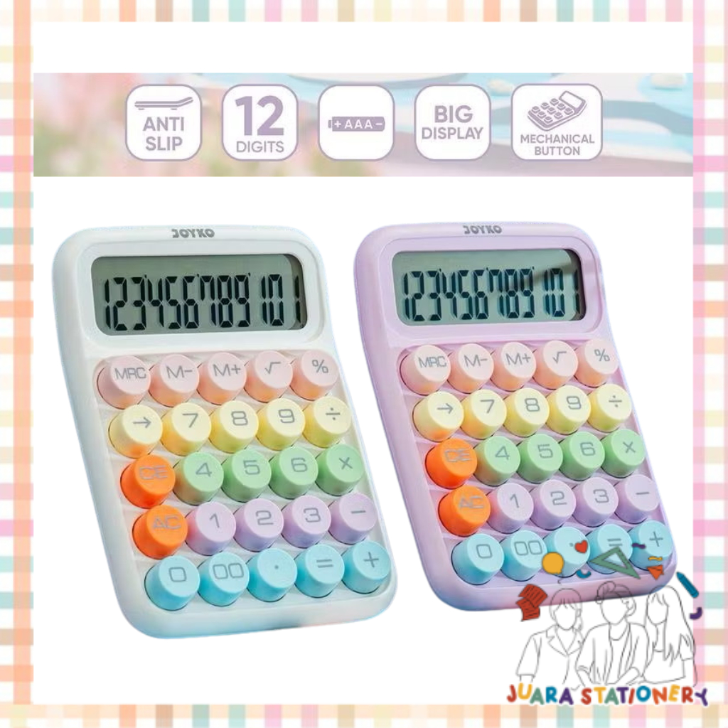 

(976) Kalkulator Joyko CC-76CO 12 Angka / Kalkulator Pastel Kalkulator Estetik