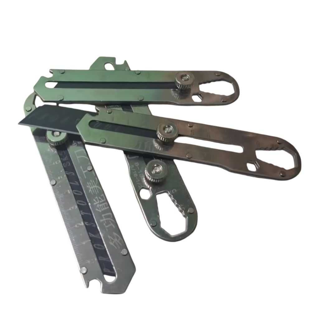 

Cutter Besi Stainless Steel 9in1 Pisau Cutter 15mm Pemotong Serbaguna Anti Karat 9 in 1 Isi Cutter - SS