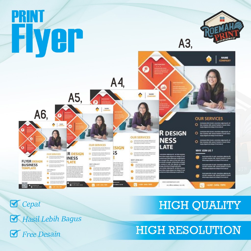 

CETAK FLYER / PRINT BROSUR / FLYER BROSUR - PER 1 RIM