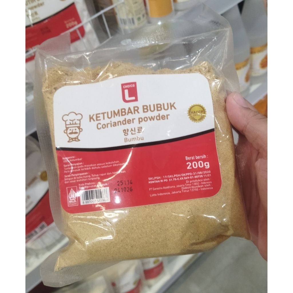 

CHOICE L KETUMBAR BUBUK 200GR ISI 3 PCS