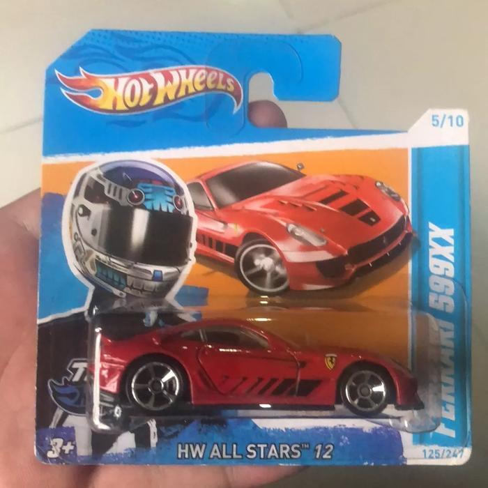 Hot Wheels HW All Stars Ferrari 599XX Short Card