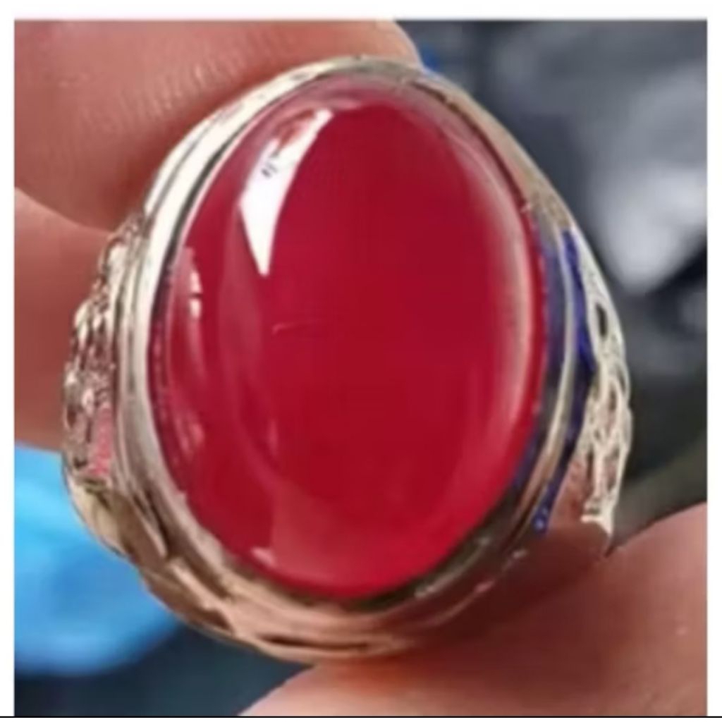 batu cincin merah red baron carnelian Aceh natural