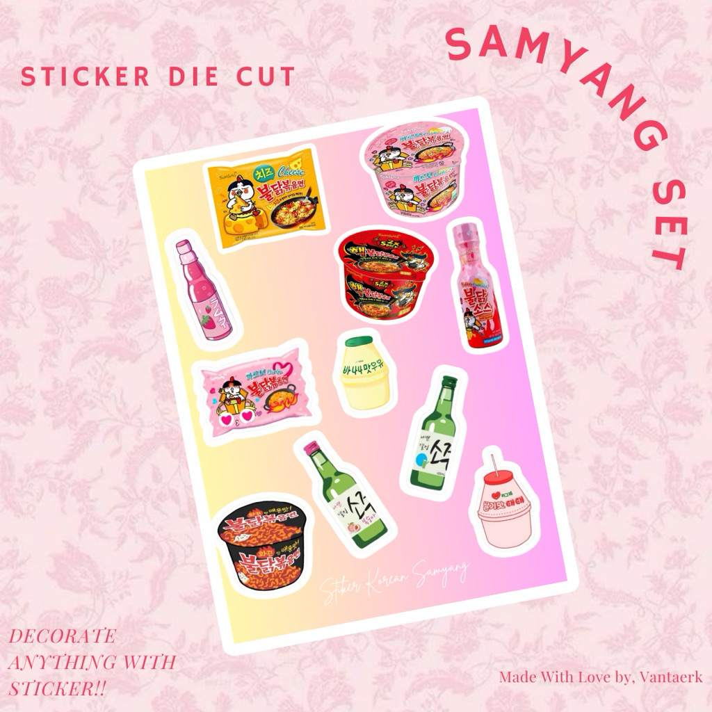 

Stiker Samyang Buldak Noodle Ramen Aesthetic Deco Jurnaling Scrapbook