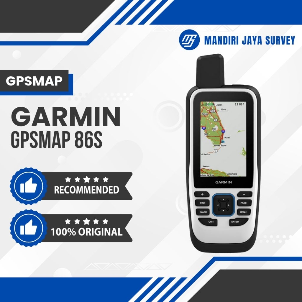 GPS Garmin GPSMAP 86s Alat Navigasi Laut Hiking Outdoor Waterproof