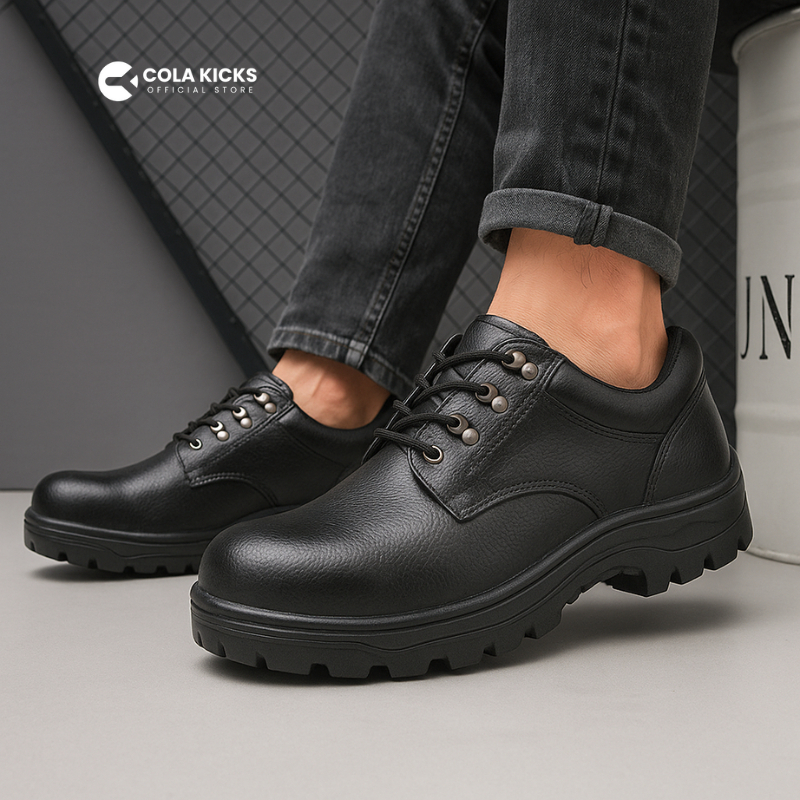 New // Sepatu Safety Ujung Besi Sepatu Boots Pria Proyek Kerja Pria Safety Shoes Jogger Kitchen