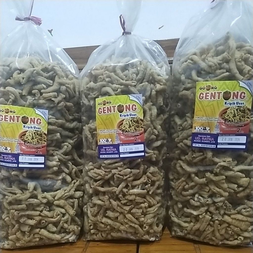 

KRIPIK USUS GENTONG GURIH DAN RENYAH EXP DESEMBER 2025