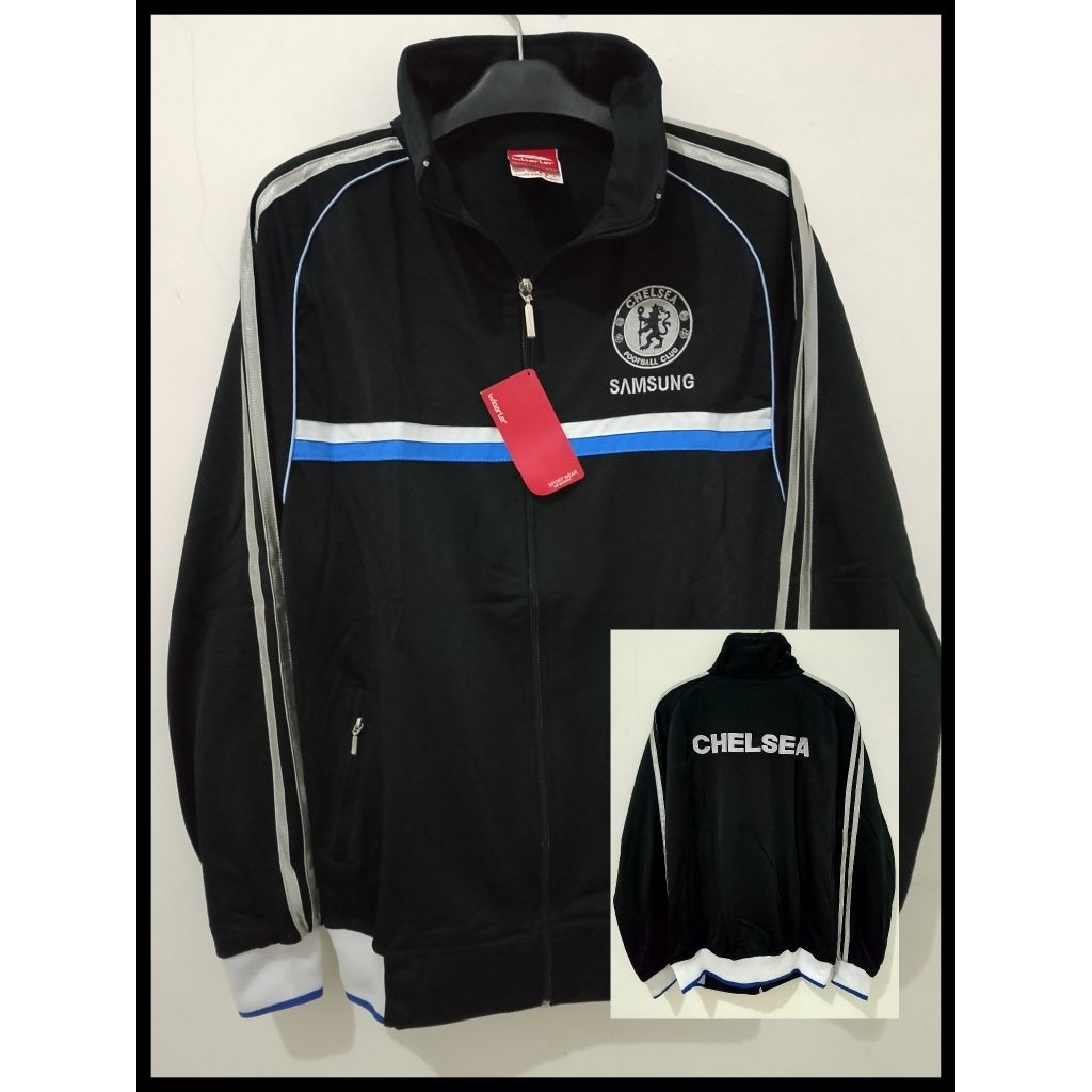 JACKET TRACKTOP PRIA || CHELSEA || FOOTBALL || PREMIUM LOKAL