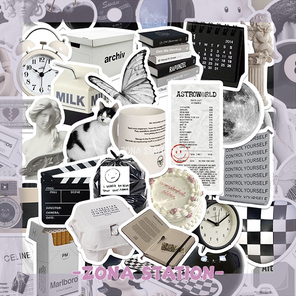 

[ZS] 50 PCS / Sticker Aesthetic Retro Vintage Series Pack
