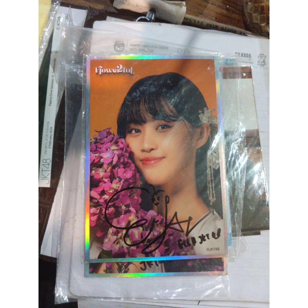 PHOTOPRINT ELLA BENEFIT ROSE FLOWERFUL ANNIVERSARY 12TH JKT48