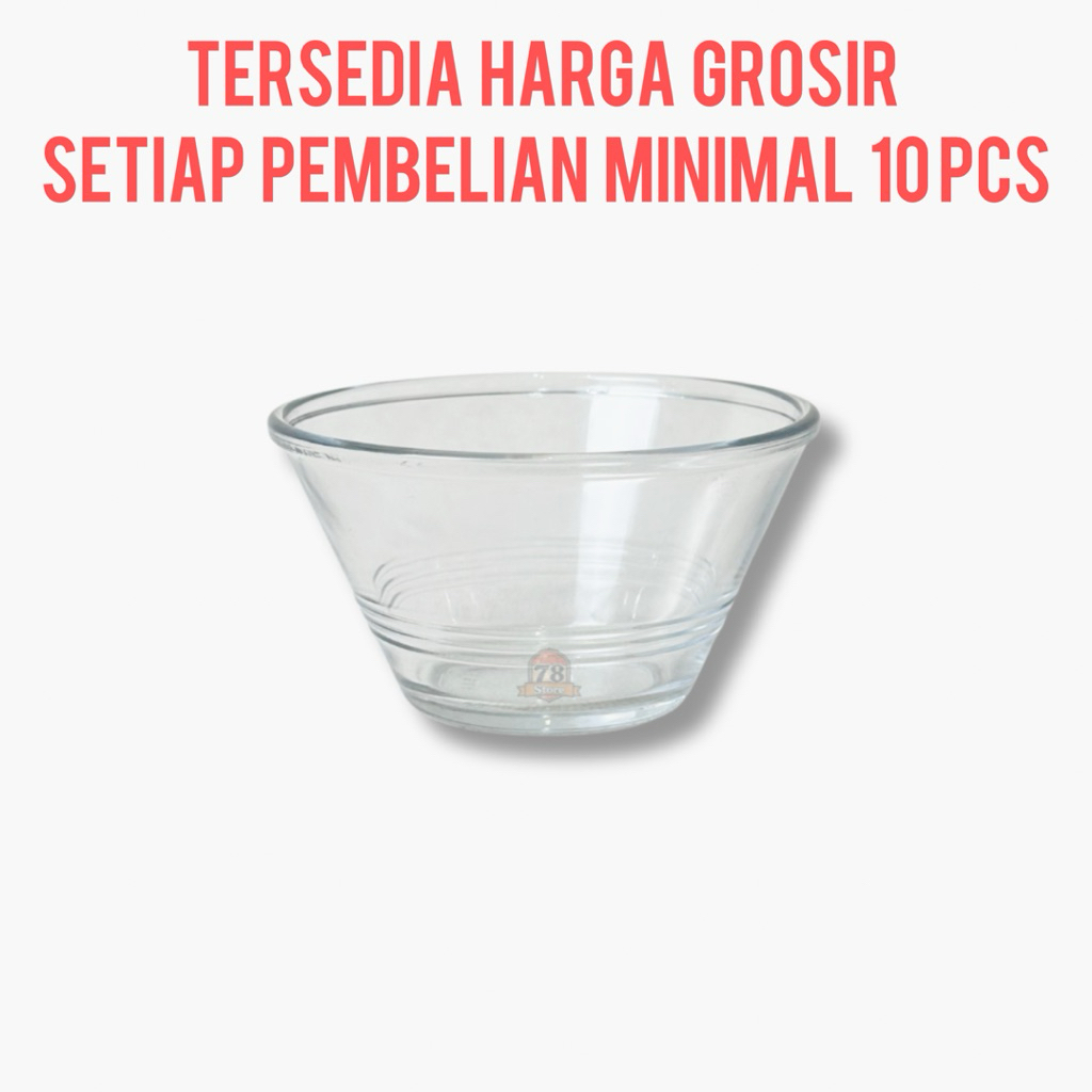 Promo Mangkok Makan Termurah Tahan Panas Mangkok Mini Kaca