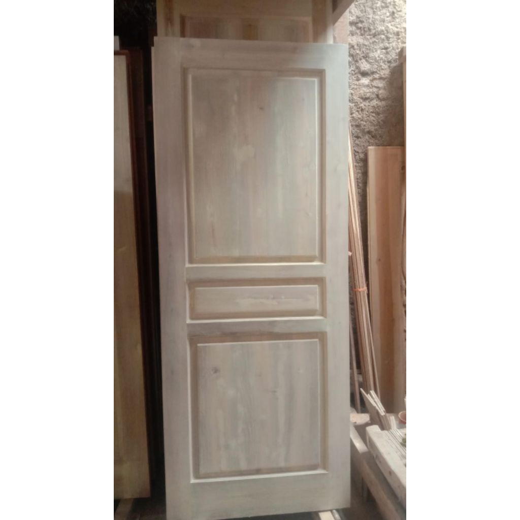 Panel Pintu Kayu minimalis bahan kayu Manglid uk. 200x80x3.5