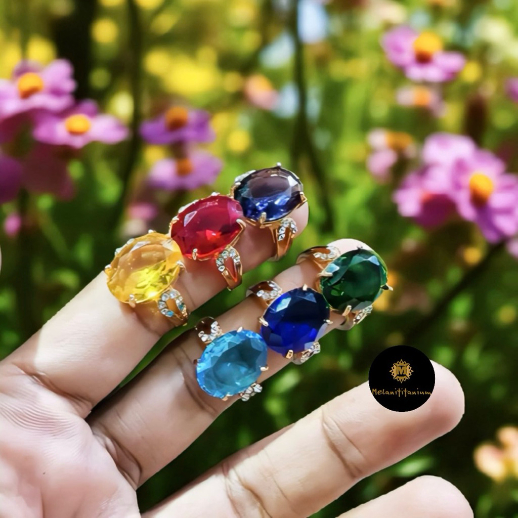 [GROSIR] Cincin Wanita Batu Diamond Kating