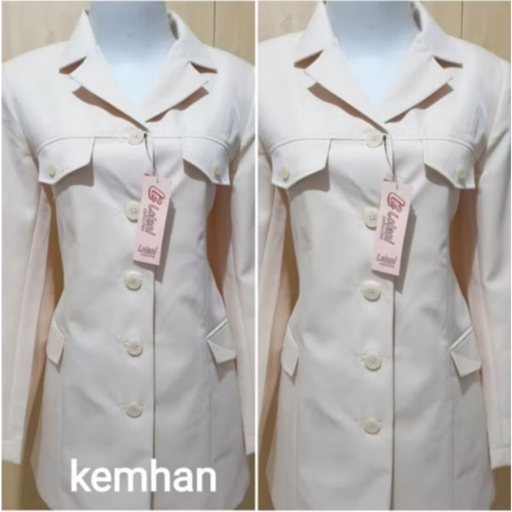 Stelan PDH PNS Kemhan Wanita / Baju Seragam Kemhan PDH Kementrian Pertahanan RI / Baju Kemhan Terbar