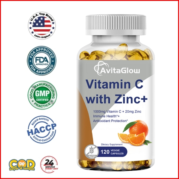 Vitamin Suplemen With Zinc C Memelihara Daya Tahan Tubuh Vitamin C With Zinc Vitamin C 1000mg And Zi