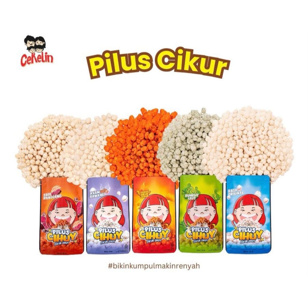 Cekelin snack Pilus Cihuy Cekelin snack, snack kekinian Indonesia