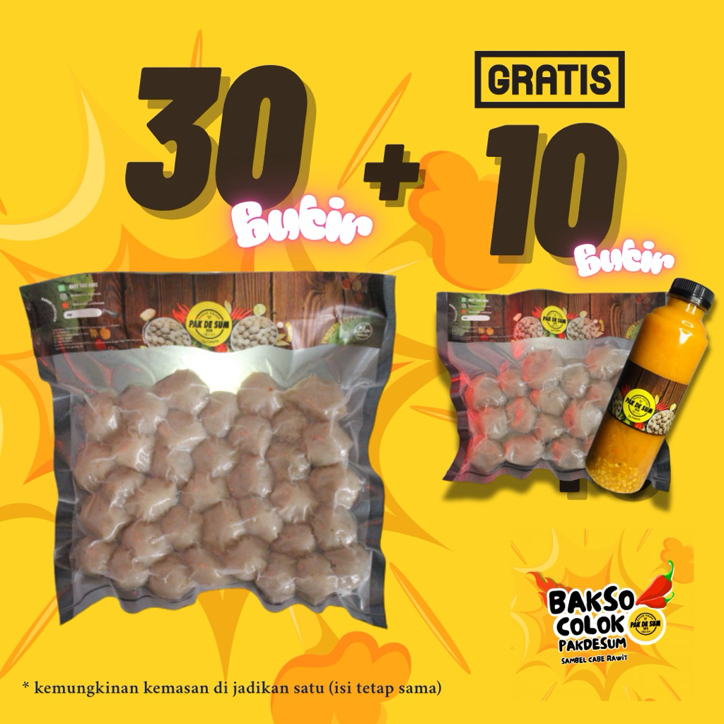 

(S) - BELI isi (30 butir) GRATIS (10 butir) + GRATIS SAMBEL BOTOL (80ml)