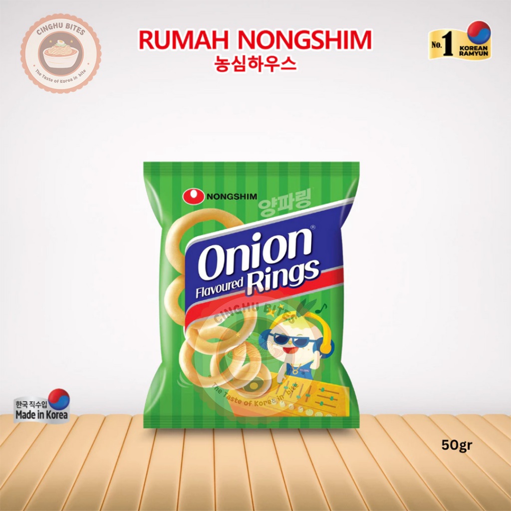 

Nongshim Onion Flavored Rings 90gr / Keripik Onion Ring / Snack Korea | jajanan | chiki | camilan