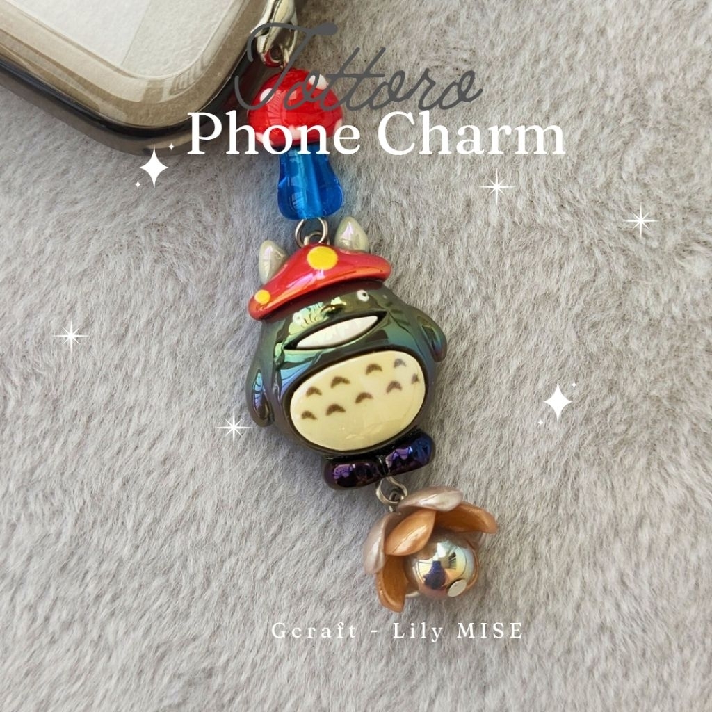 totoro phone charm - gantungan handphone - gantungan hp totoro