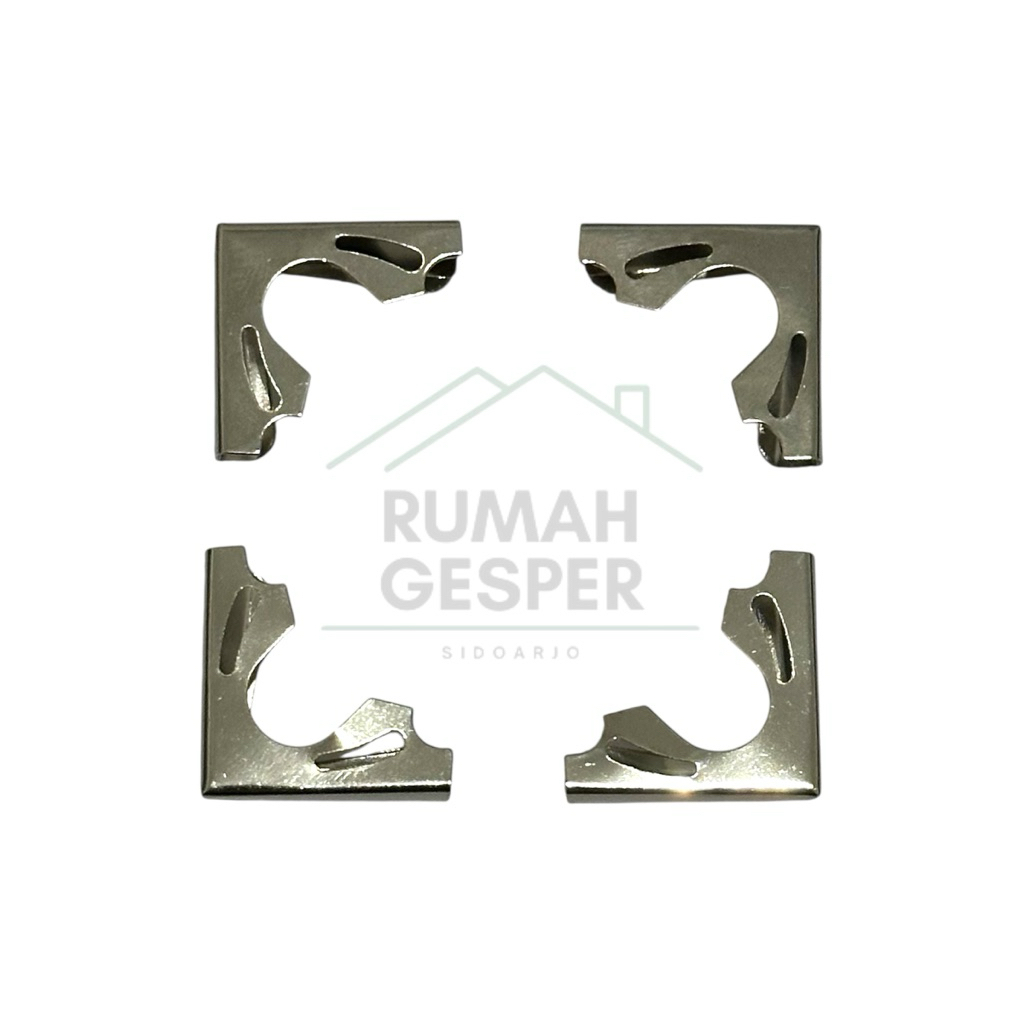 (144 PCS) SIKU KUPU SIKU KEMBANG SIKU BUKU YASIN BUKU WISUDA SKRIPSI SUDUT SILVER NIKEL