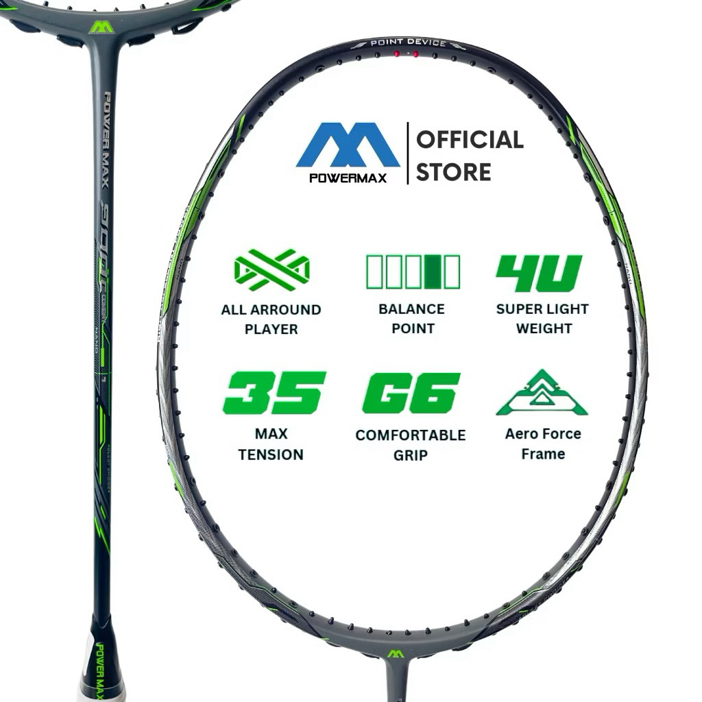 RAKET BADMINTON POWERMAX 900 COMBAT 36LBS