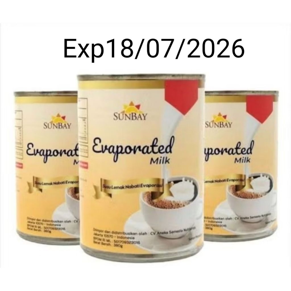 

Evaporated milk sunbay susu evaporasi 380grm Malaysia