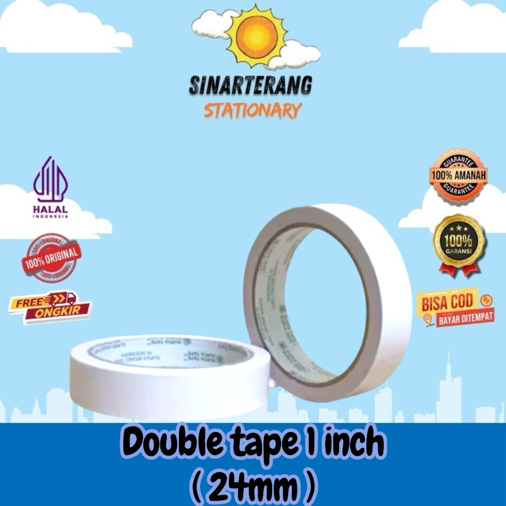 

Double tape surya 1 inch ( 24mm )