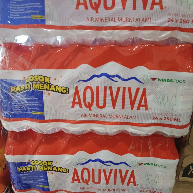 

AQUVIVA MINI 250 ML (24 BOTOL) AIR MINERAL PROMO MURAH