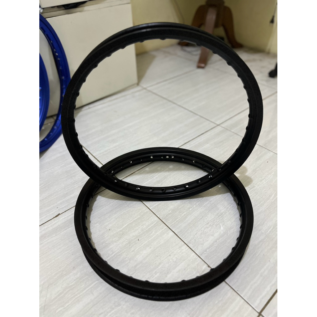 Velg Takasago Excel Asia Ring 17 Ukuran 1.40 / 1.60 Second /Bekas Sudah Anodize Ulang Hitam(36 Hole)