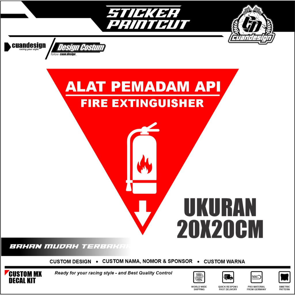 

STIKER APAR | STIKER PETUNJUK PEMADAM API | STIKER VINYL TAHAN AIR