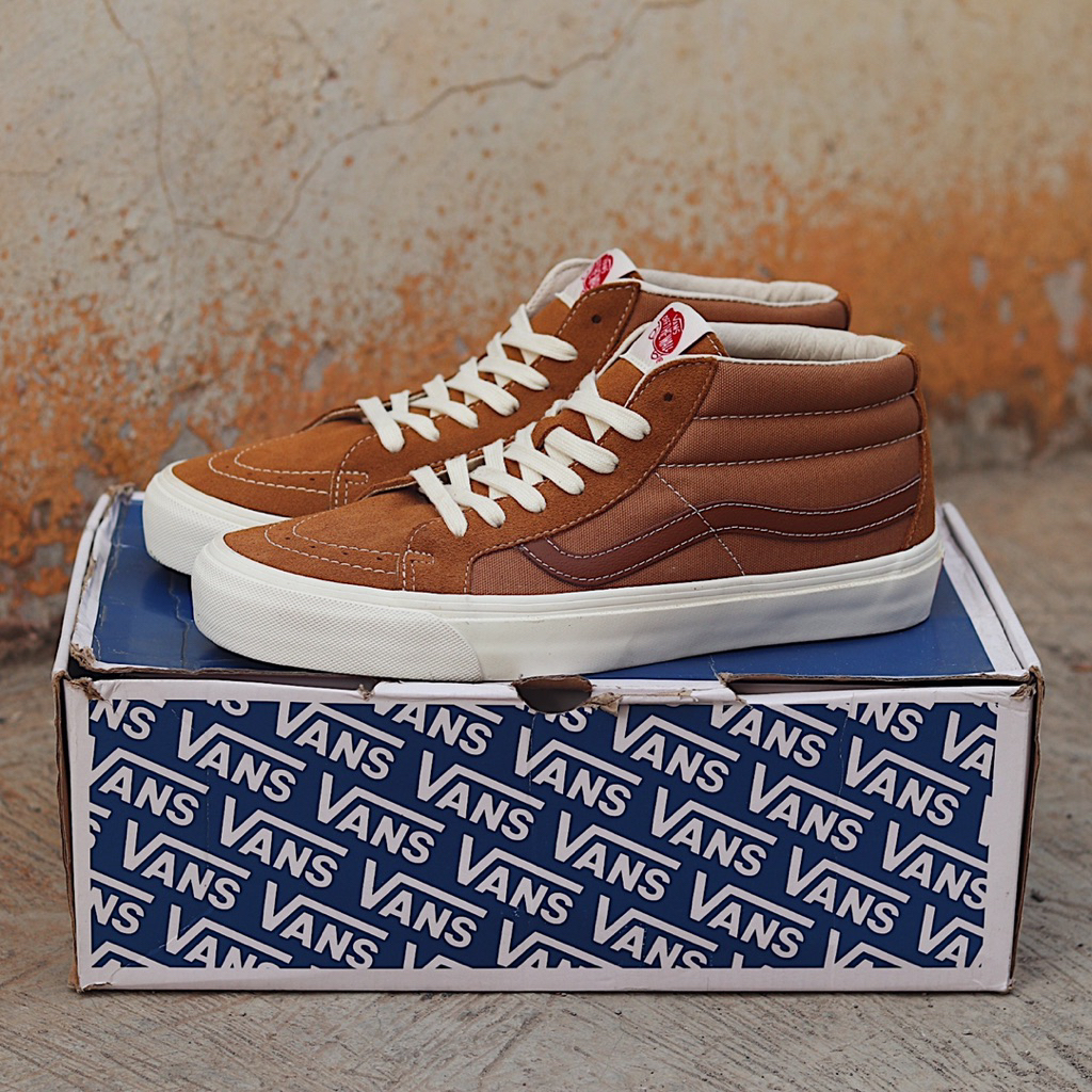 VANS SK8 MID VAULT OG BROWN BNIB PT NAVYA