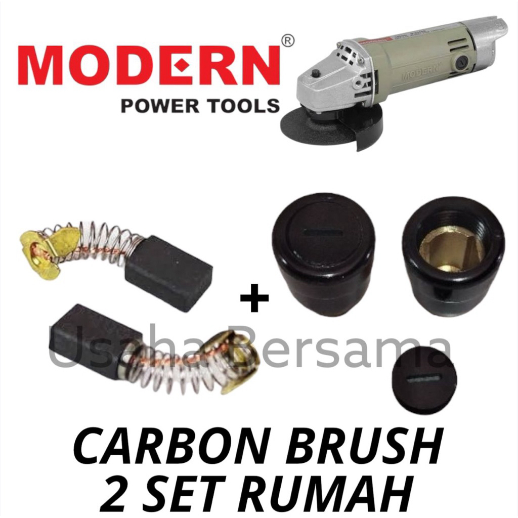 2 SET RUMAH CARBON BRUSH + CARBON BRUSH GERINDA M2350B PAKET KOMPLIT RUMAH CB DAN CB GERINDA M 2350 