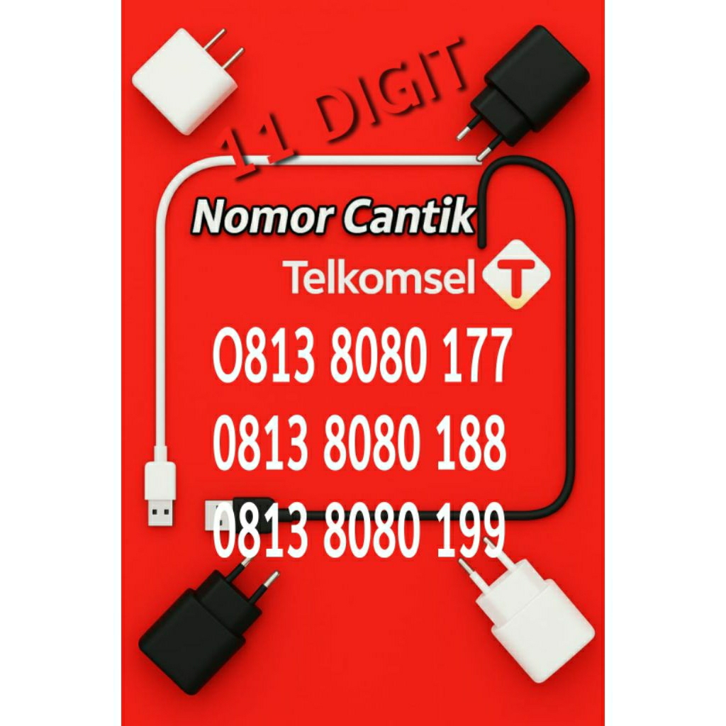Nomor cantik simpati 11 digit nomer Cantik telkomsel Kartu perdana 11 angka 8080 super mantab