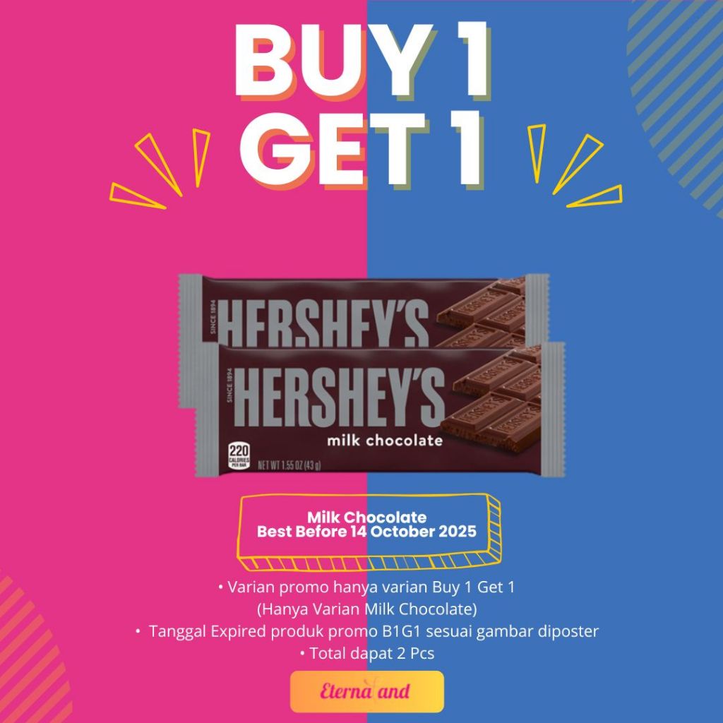 

Hersheys Chocolate Bar - cokelat hershey bar impor usa