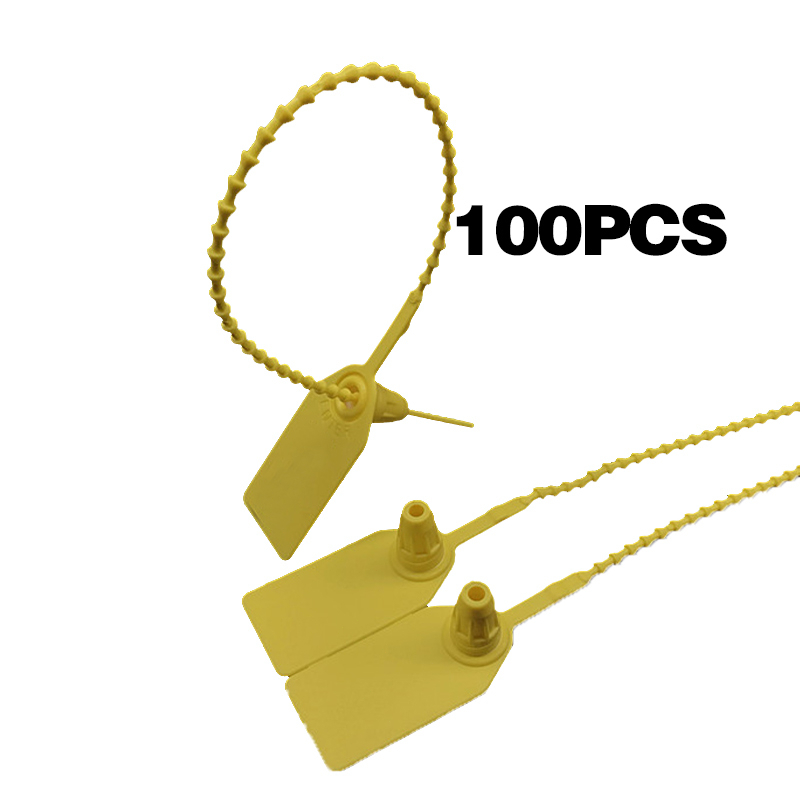 

100PCS Segel Apar Plastik/Tali Seal Apar/Security Seal/Segel Makanan/Segel Kabel Ties Label Marker Nama