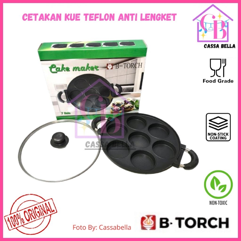 Cetakan Kue Teflon Anti Lengket/ Cetakan Martabak Mini / Cake Pan Anti Lengket