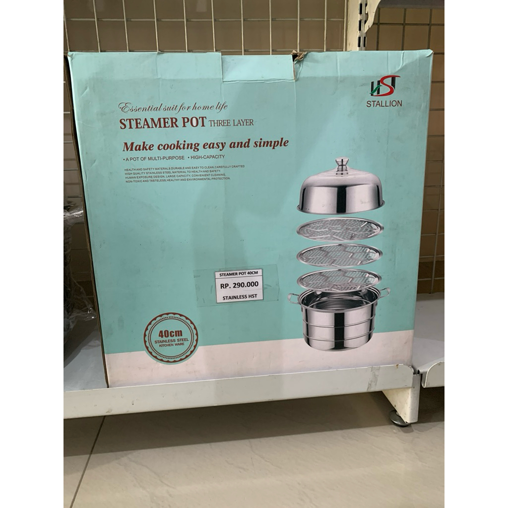 Kukusan bakpao / kukusan kue 3 tingkat