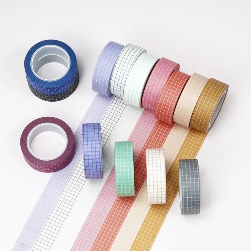 

READY INSTANT LC Washi Tape Masking Tape Grid 15mm 10m ( 1 pc )