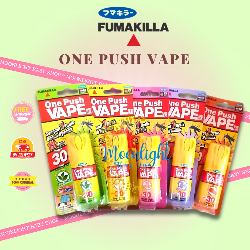 Fumakilla One Push VAPE 30 Hari - Semprot 1 Detik Bunuh Nyamuk