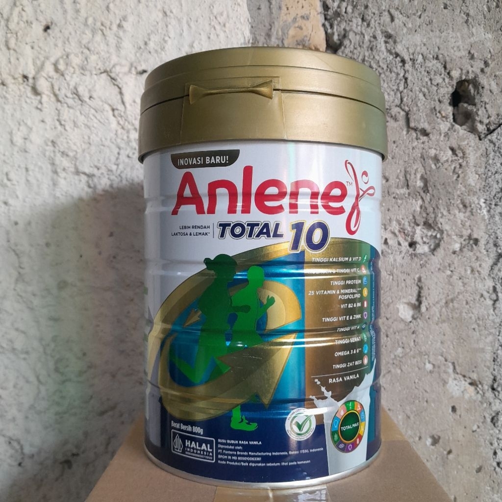 

Anlene total 10 vanila 800g - lebih rendah laktosa dan lemak