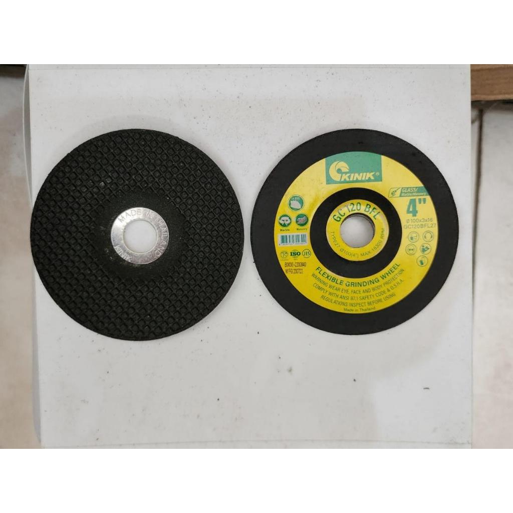 GRENDRA FLEXIBLE GC 120 BFL KINIK Mata Gerinda Fleksibel 4" untuk Menghaluskan Granit & Kaca Efektif